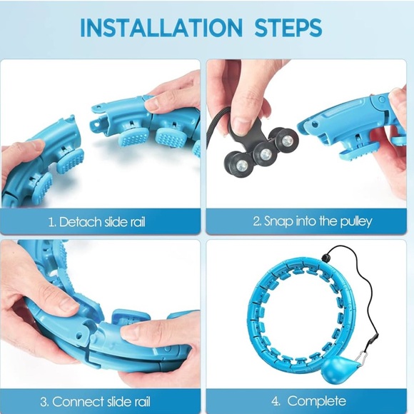 🆕 Infinity Hoop 🤩 Full Body Workout Color Blue! - Picture 4 of 7